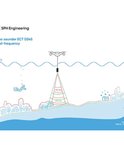 Sistema integrado para batimetría con ecosonda EchoLogger ECT D24S